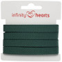 Infinity Hearts Plat Koord Katoen 10mm 14 Flessengroen - 5m