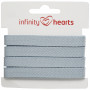Infinity Hearts Plat Koord Katoen 10mm 42 Lichtblauw - 5m