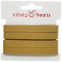 Infinity Hearts Plat Koord Katoen 10mm 11 Mosterdgeel - 5m