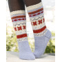 Winter Breeze by DROPS Design - Breipatroon sokken - maat 35/37 - 44/46