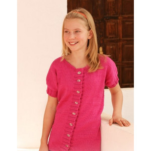 Jolie Cherie Kids by DROPS Design - Breipatroon vest met korte mouwen - maat 7/8 - 13/14 jaar