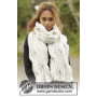 Silver Falls by DROPS Design - Breipatroon sjaal met kabelpatroon 160x30cm
