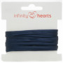 Infinity Hearts Satijn Lint Dubbelzijdig 3mm 370 Marineblauw - 5m
