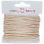 Infinity Hearts Anorakkoord Polyester 3mm 03 Beige - 5m