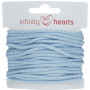 Infinity Hearts Anorakkoord Polyester 3mm 08 Lichtblauw - 5m