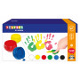 Playbox Vingerverf 6 kleuren 50ml - 6 stk