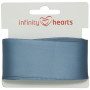 Infinity Hearts Satijn Lint Dubbelzijdig 38mm 338 Blauw - 5m