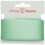 Infinity Hearts Satijn Lint Dubbelzijdig 38mm 530 Mint - 5m