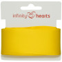 Infinity Hearts Satijn Lint Dubbelzijdig 38mm 645 Geel - 5m