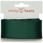 Infinity Hearts Satijn Lint Dubbelzijdig 38mm 587 Donkergroen - 5m