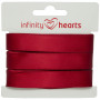Infinity Hearts Satijn Lint Dubbelzijdig 15mm 260 Wijnrood - 5m
