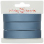 Infinity Hearts Satijn Lint Dubbelzijdig 15mm 338 Blauw - 5m