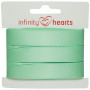 Infinity Hearts Satijn Lint Dubbelzijdig 15mm 530 Mint - 5m