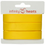 Infinity Hearts Satijn Lint Dubbelzijdig 15mm 645 Geel - 5m