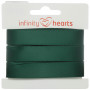 Infinity Hearts Satijn Lint Dubbelzijdig 15mm 587 Donkergroen - 5m