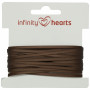Infinity Hearts Satijn Lint Dubbelzijdig 3mm 850 Bruin - 5m