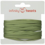 Infinity Hearts Satijn Lint Dubbelzijdig 3mm 593 Legergroen - 5m
