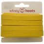 Infinity Hearts Anorakkoord Katoen Plat 10mm 340 Geel - 5m