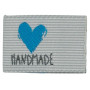 Label 'Handmade' Wit met Rood - 1 stk