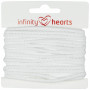 Infinity Hearts Anorakkoord Katoen Rond 3mm 100 Wit - 5m