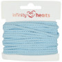 Infinity Hearts Anorakkoord Katoen Rond 3mm 600 Lichtblauw - 5m