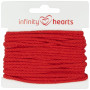 Infinity Hearts Anorakkoord Katoen Rond 3mm 550 Rood - 5m