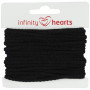 Infinity Hearts Anorakkoord Katoen Rond 3mm 990 Zwart - 5m