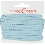 Infinity Hearts Anorakkoord Katoen Rond 5mm 600 Lichtblauw - 5m