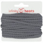 Infinity Hearts Anorakkoord Katoen Rond 5mm 950 Donkergrijs - 5m