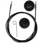 KnitPro Draad / Kabel voor Verwisselbare Rondbreinaalden 94cm (Wordt 120cm incl. naalden) Zwart