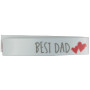 Label 'Best Dad' Wit - 1 stk
