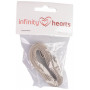 Infinity harten stoffen linten/labels gehaakte motieven 15mm - 3 meter