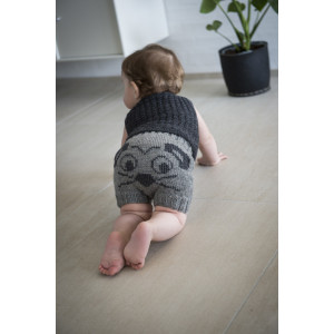 Mayflower Shorts med mus på numsen - Breipatroon korte broek voor baby's - maat 0/3 - 9/12 maanden