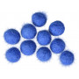 Viltballen 10mm Blauw BL1 - 10 stk