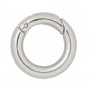 Infinity Harten O-ring/Endless Ring met Opening Messing Zilver Ø18mm - 5 st.