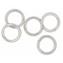 Infinity Harten O-ring/Endless Ring met Opening Messing Zilver Ø28mm - 5 st.