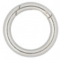 Infinity Hearts O-ring/Endless Ring met Opening Messing Zilver Ø28mm - 5 st.