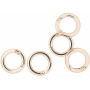 Infinity Hearts O-Ring/Endless Ring met Opening Messing Licht Goud Ø23,5mm - 5 stuks