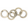 Infinity Hearts O-Ring / One Piece Ring met Opening Messing Antiek Brons Ø23,5mm - 5 stuks