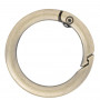 Infinity Harten O-ring/Endless Ring met Opening Messing Antiek brons Ø30mm - 5 stuks.