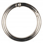Infinity Hearts O-ring/Endless ring met opening Messing Zilver Ø37,6mm - 5 stuks