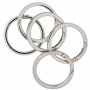 Infinity Hearts O-ring/Endless ring met opening Messing Zilver Ø43,6mm - 5 stuks