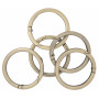 Infinity Hearts O-Ring/Endless Ring met Opening Messing Antiek Brons Ø43,6mm - 5 stuks