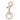 Infinity Hearts Karabijnhaken met D-ring Messing Lichtgoud 45mm - 5 stk