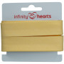 Infinity Hearts Biaisband Katoen 40/20mm 56 Pastelgeel - 5m