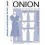 ONION Patroon 9030 Plus Waistcoat &amp; Kaftan Dress voor gebreide stof
