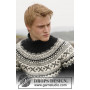 Neville by DROPS Design - Breipatroon trui met Scandinavisch patroon - maat S - XXXL