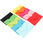 Gekleurde Enveloppen, diverse kleuren, afmeting envelop 11,5x16 cm, 80 gr, 10x10 stuk/ 1 doos