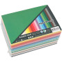 Gekleurd Karton, diverse kleuren, A6, 105x148 mm, 180 gr, 300 div vellen/ 1 doos