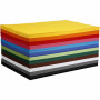 Gekleurd karton, ass. kleuren, A2, 420x594 mm, 180 g, 120 ass. vellen/ 1 pk.